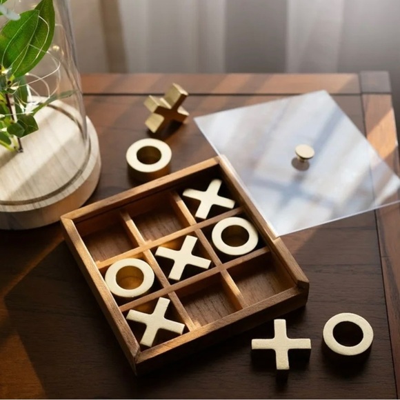 Gold Tic-Tac-Toe Game Set - Picture 2 of 5